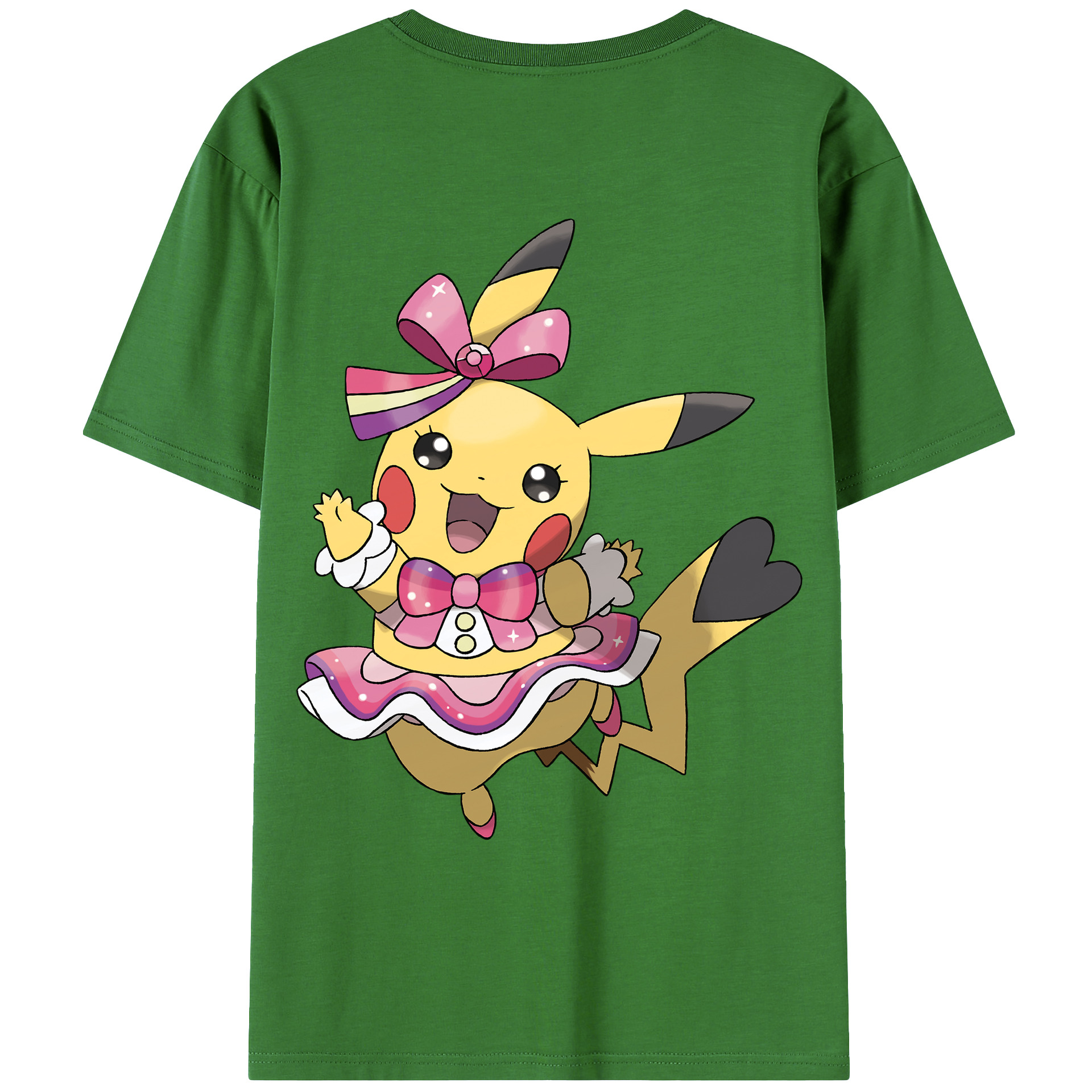 （画像用） ポケットモンスター Pokémon レディース半袖Tシャツ(バックプリント)